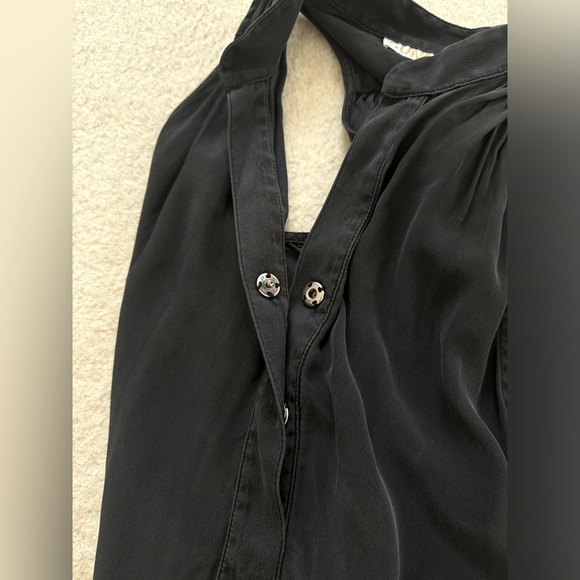 Sunner black pure silk jumpsuit romper - size M - Picture 5 of 8